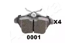 ASHIKA 510000001 -  Комплект тормозных колодок, дисковый тормоз
