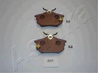 ASHIKA 5105507 -  Комплект тормозных колодок, дисковый тормоз