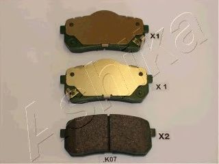 ASHIKA 510kk07 -  Комплект тормозных колодок, дисковый тормоз