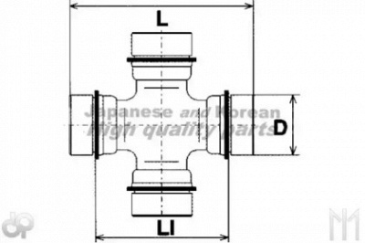 ASHUKI 08763005 -  Шарнир, продольный вал