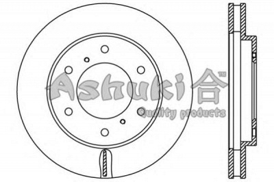 ASHUKI 09901605 -  Тормозной диск