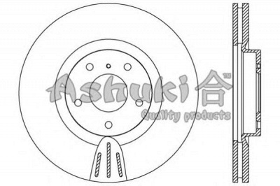 ASHUKI 09901901 -  Тормозной диск