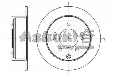ASHUKI 09935130 -  Тормозной диск