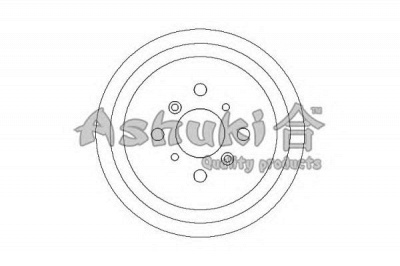 ASHUKI 10207008 -  Тормозной барабан
