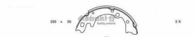 ASHUKI 10504303 -  Комплект тормозных колодок