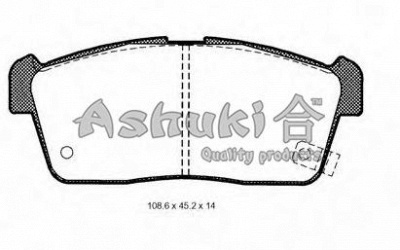 ASHUKI 10801208 -  Комплект тормозных колодок, дисковый тормоз