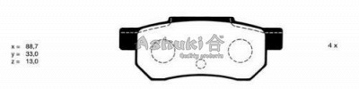 ASHUKI 10832004 -  Комплект тормозных колодок, дисковый тормоз