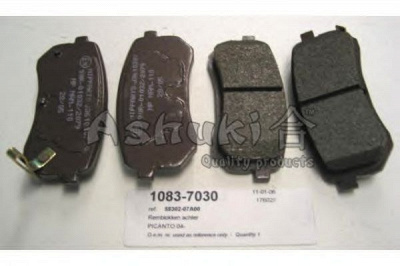 ASHUKI 10837030 -  Комплект тормозных колодок, дисковый тормоз