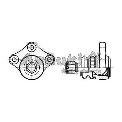 ASHUKI 14584003 -  Несущий / направляющий шарнир
