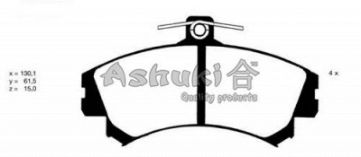 ASHUKI c00312 -  Комплект тормозных колодок, дисковый тормоз