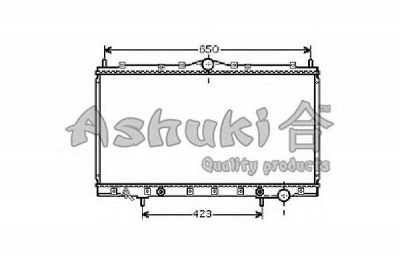 ASHUKI c55107 -  Радиатор, охлаждение двигателя