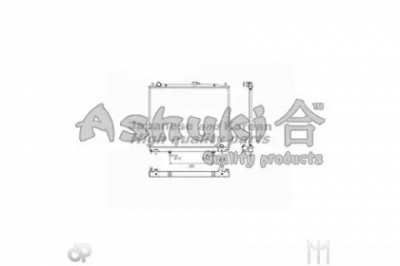 ASHUKI c55111 -  Радиатор, охлаждение двигателя