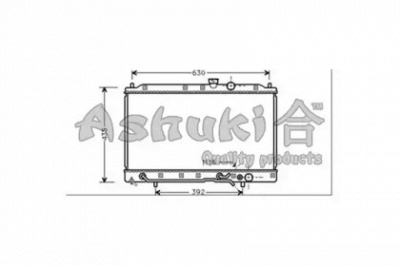 ASHUKI c55740 -  Радиатор, охлаждение двигателя
