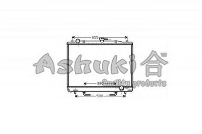 ASHUKI c55768 -  Радиатор, охлаждение двигателя