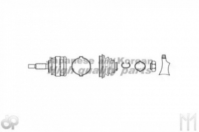 ASHUKI c72503 -  Шарнирный комплект, приводной вал