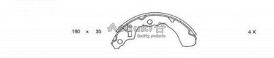 ASHUKI d08605 -  Комплект тормозных колодок