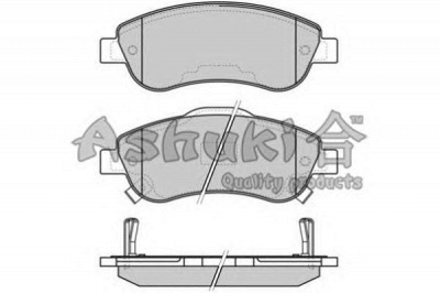 ASHUKI h02545 -  Комплект тормозных колодок, дисковый тормоз