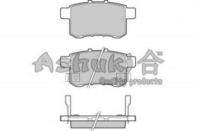 ASHUKI h02640 -  Комплект тормозных колодок, дисковый тормоз