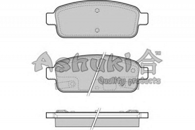 ASHUKI j00960 -  Комплект тормозных колодок, дисковый тормоз