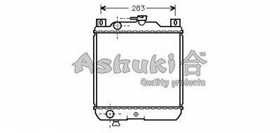 ASHUKI k45201 -  Радиатор, охлаждение двигателя