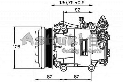 ASHUKI m55080 -  Компрессор, кондиционер