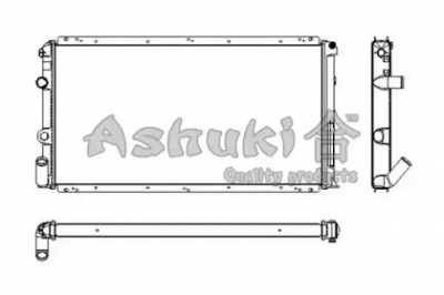 ASHUKI n65624 -  Радиатор, охлаждение двигателя