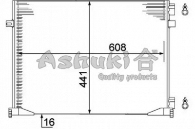 ASHUKI n65794 -  Конденсатор, кондиционер
