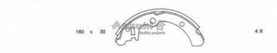 ASHUKI s01420 -  Комплект тормозных колодок