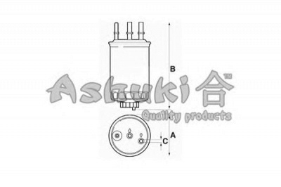 ASHUKI sy00305 -  Топливный фильтр