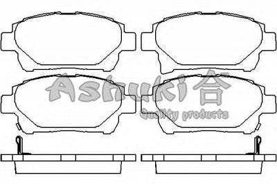 ASHUKI t11310 -  Комплект тормозных колодок, дисковый тормоз