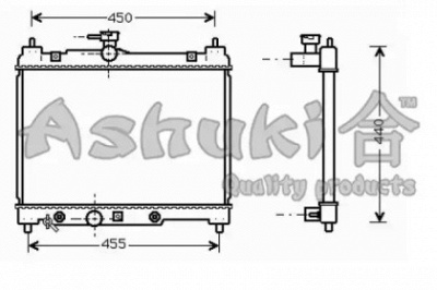 ASHUKI t55314 -  Паразитный / Ведущий ролик, зубчатый ремень