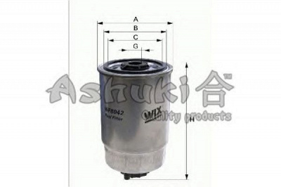 ASHUKI us102318 -  Топливный фильтр
