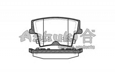ASHUKI us104205 -  Комплект тормозных колодок, дисковый тормоз