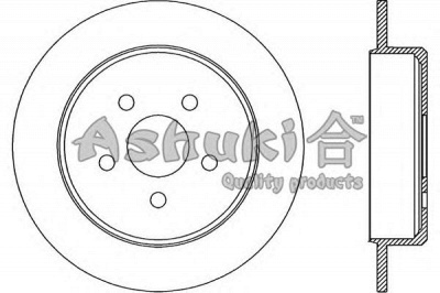 ASHUKI us104329 -  Тормозной диск