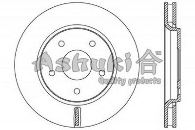 ASHUKI us104353 -  Тормозной диск