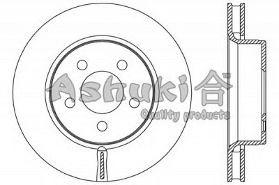 ASHUKI us104355 -  Тормозной диск