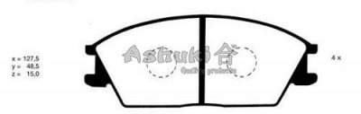 ASHUKI y02501 -  Комплект тормозных колодок, дисковый тормоз