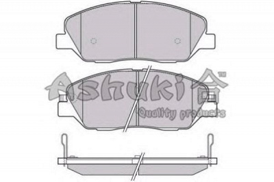 ASHUKI y02502 -  Комплект тормозных колодок, дисковый тормоз