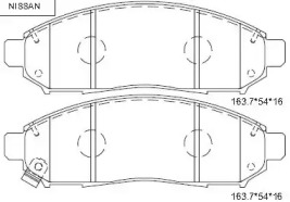 ASIMCO kd1775 -  Колодки тормозные дисковые передние, комплект