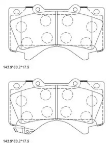 ASIMCO kd2387 -  Колодки тормозные дисковые передние, комплект
