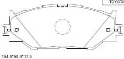 ASIMCO kd2502 -  Колодки тормозные дисковые передние, комплект