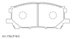 ASIMCO kd2753 -  Колодки тормозные дисковые передние, комплект