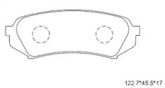 ASIMCO kd2755 -  Колодки тормозные дисковые задниеие, комплект