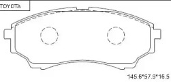 ASIMCO kd2759 -  Комплект тормозных колодок, дисковый тормоз
