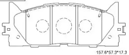 ASIMCO kd2765 -  Колодки тормозные дисковые передние, комплект