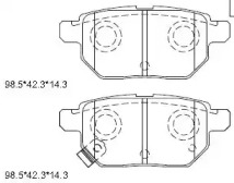 ASIMCO kd2781 -  Колодки тормозные дисковые задниеие, комплект