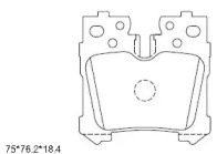 ASIMCO kd2785 -  Комплект тормозных колодок, дисковый тормоз