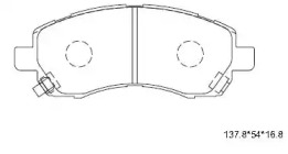ASIMCO kd3298 -  Колодки тормозные дисковые передние, комплект