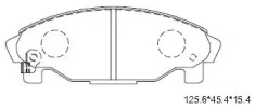 ASIMCO kd3714 -  Комплект тормозных колодок, дисковый тормоз