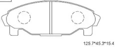 ASIMCO kd3714w -  Комплект тормозных колодок, дисковый тормоз